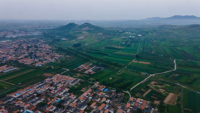 航拍青岛乡村