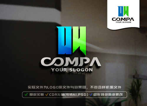 WY字母LOGO設(shè)計(jì)