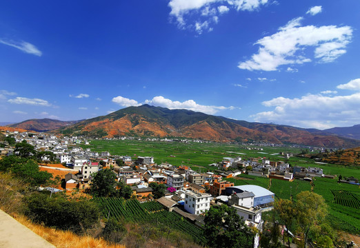 乡村建筑田园风光