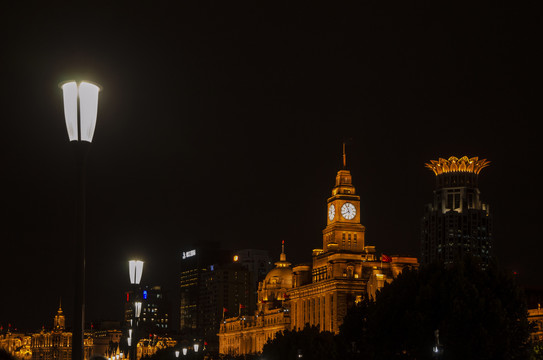 上海外滩建筑夜景