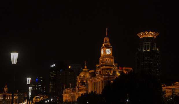 上海外滩建筑夜景