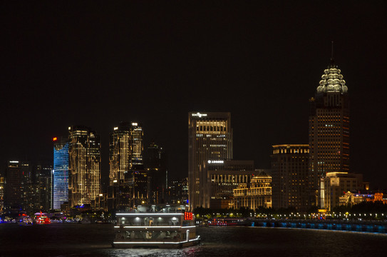 上海黄浦江城市夜景