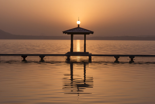 中国湖北武汉东湖听涛轩风景区