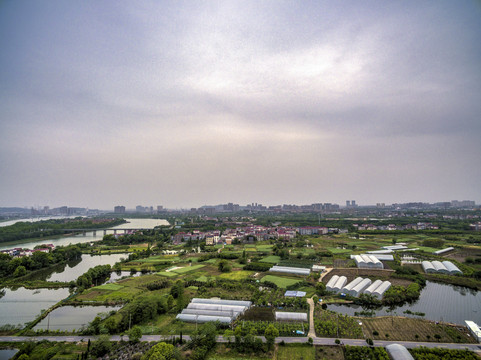 浙江东阳横店新圆明园航拍