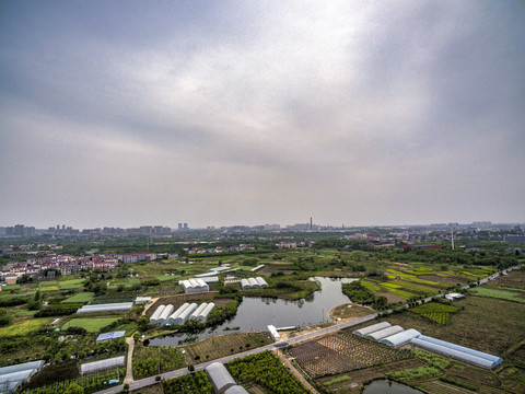 浙江東陽橫店新圓明園航拍