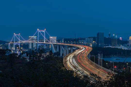 厦门海沧大桥夜景