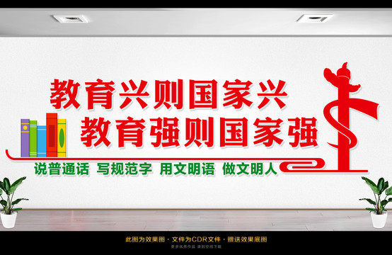 教育強(qiáng)國文化墻