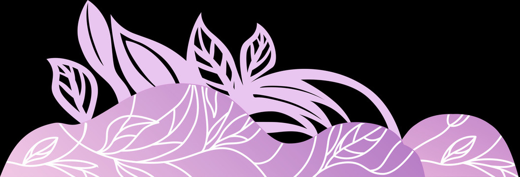 紫色婚礼花纹KT造型