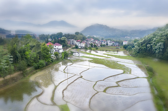 水墨田园