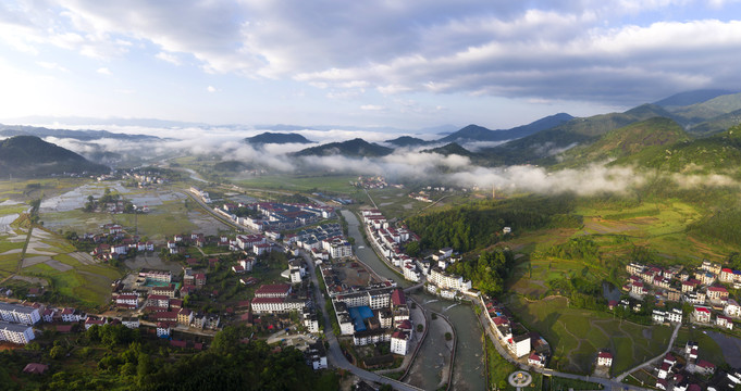 安福县泰山乡全景