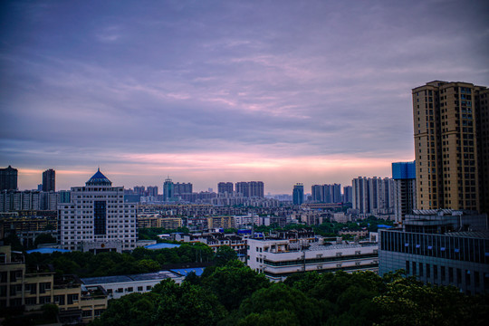 都市风光清晨