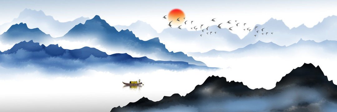 抽象山水畫