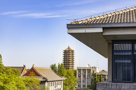 北京大学博雅塔遥感楼生物楼