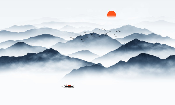 新中式山水畫