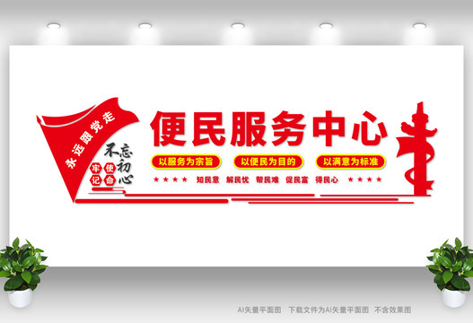 便民服務(wù)文化墻