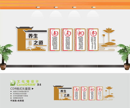養(yǎng)生文化墻
