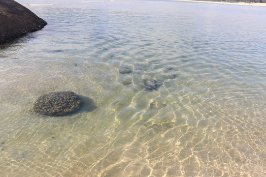 海边清澈的水