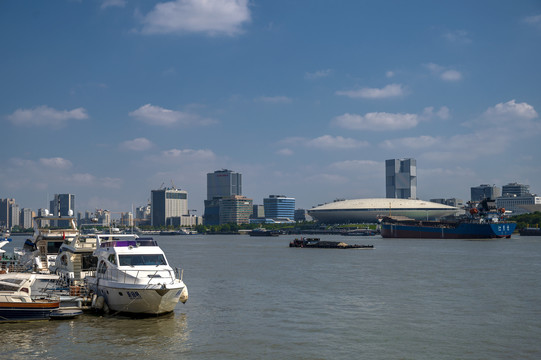 上海黄浦江徐汇滨江建筑景观