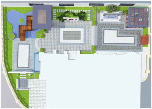 中式建筑歐美高檔小區(qū)園林設(shè)計