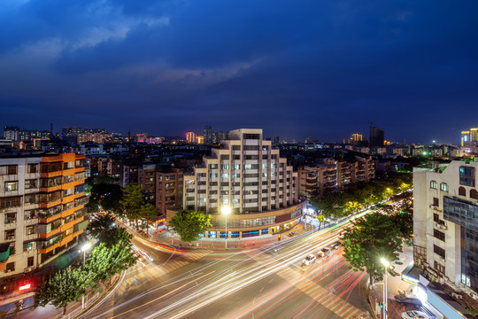 广东汕头城市夜景