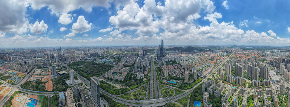 航拍东莞全景