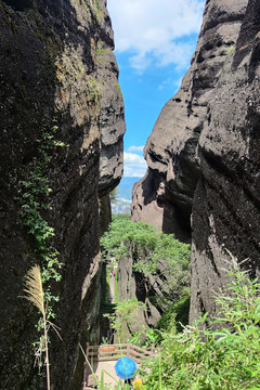 冠豸山一线天