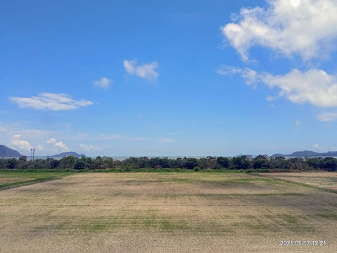 潮汕高铁路沿途大海风景光