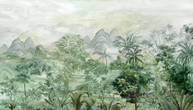 森林遠(yuǎn)山