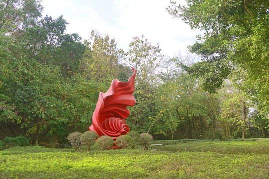 深圳园博园螺旋雕塑