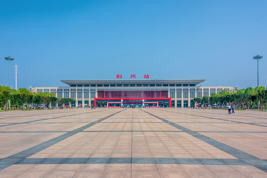 中国湖北荆州火车站站前广场