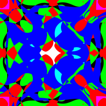 高清彩色几何抽象地毯装饰