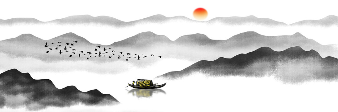 中國(guó)風(fēng)山水畫