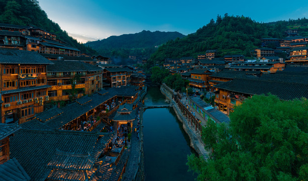 贵州西江千户苗寨夜景