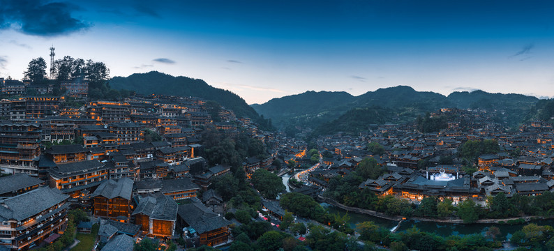 贵州西江千户苗寨夜景