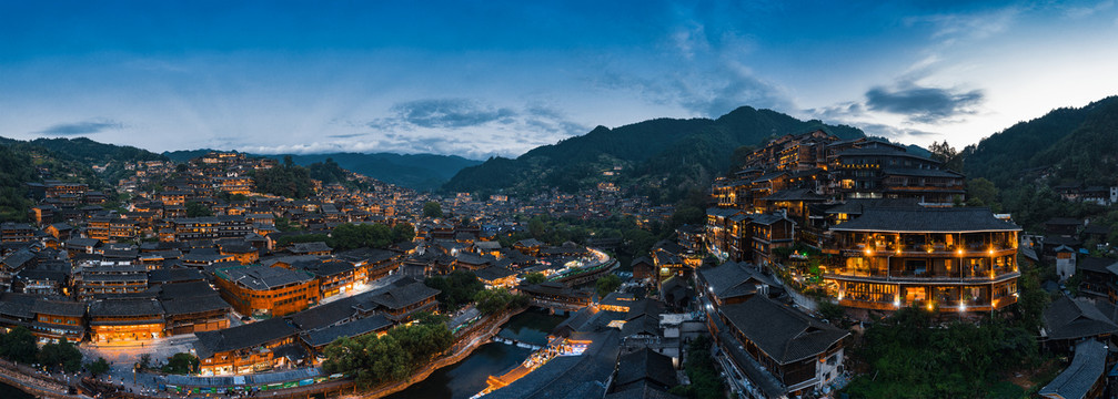 贵州西江千户苗寨夜景