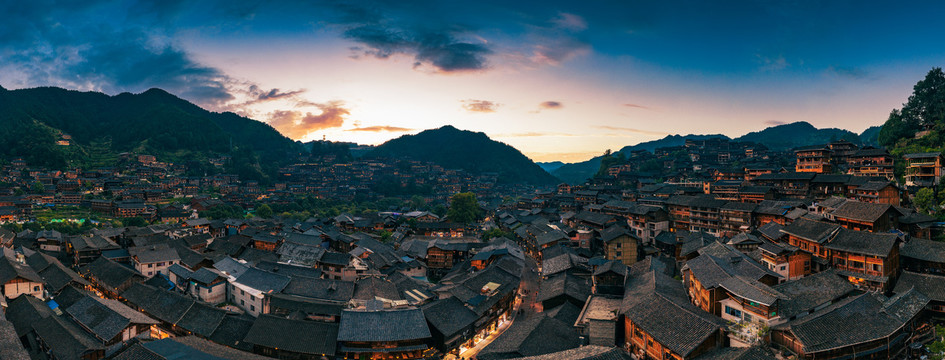 贵州西江千户苗寨夜景