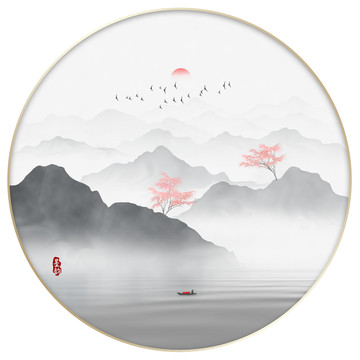 水墨山水畫