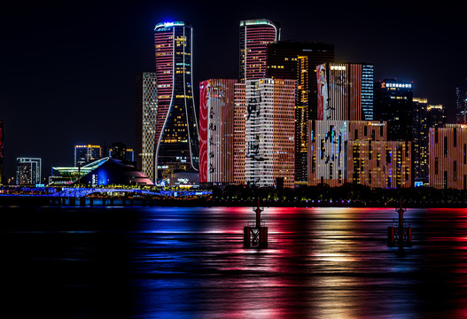 杭州钱江新城夜景