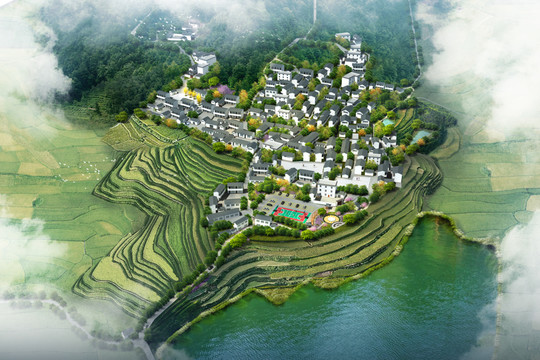 小區(qū)鳥瞰圖