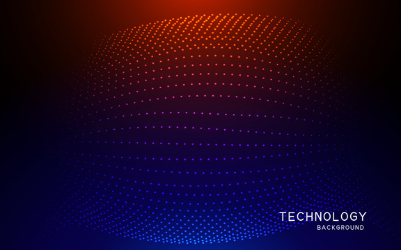 高科技未来感科技抽象技术粒子网