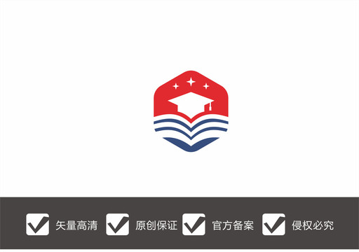 教育博士帽LOGO