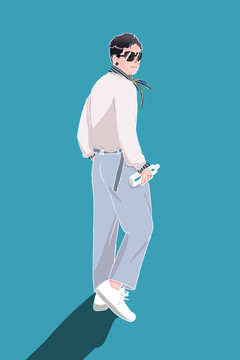 潮男原創(chuàng)插畫