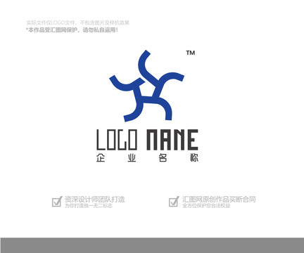 R字母logo设计