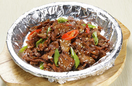蒙古炒烤牛肉