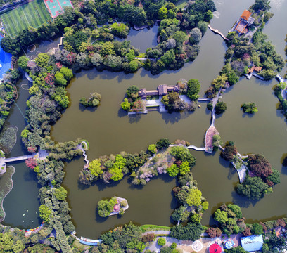 航拍佛山禅城