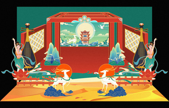 敦煌主題美陳