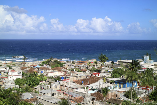 古巴海岸民居