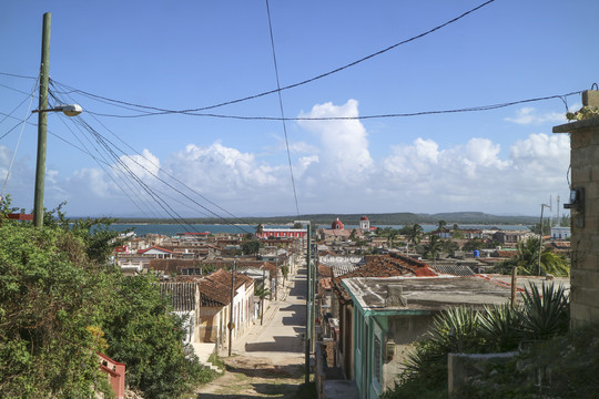 古巴海边村庄