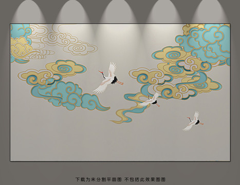 祥云背景墻
