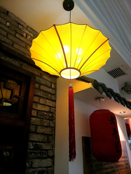 中国风挂灯餐馆装饰